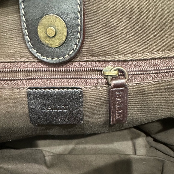 Bally Beige Vintage Woven Canvas Monogram Tote Bag - Made in Italy - Picture 9 of 10